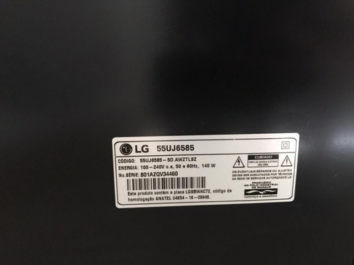 Imagem 5 de 10 de Tv LG 55uj6585 - Nova - 1,5 Anos De Uso - Display Quebrado