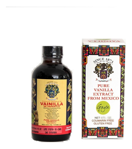 Vainilla De Papantla Extracto 100% Natural Frasco 250ml Gaya