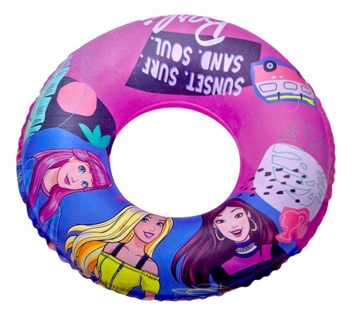 Cyc Salvavidas Inflable Aro Flotador Barbie 60 Cm T378326