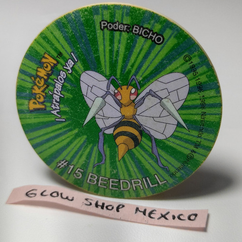 Tazo Pokémon 2 - Beedrill #15 Estetica 9 #3 Sabritas