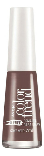 Avon Color Trend Esmalte 5 Free 7ml Color Chocolate Nude