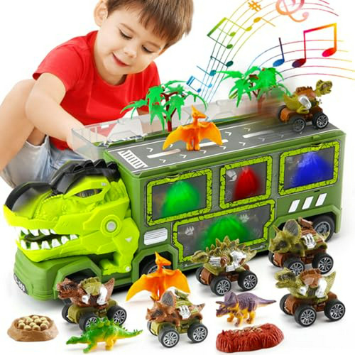 Camiones De Dinosaurios Juguetes Para Niños De 3 A 5 Años, 