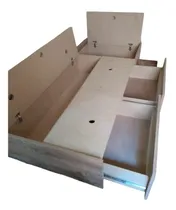 Comprar Cama Box 1 Plaza P\u002Fcolchón 80x190 (2 Cajones Y 2 Bauleras)-c
