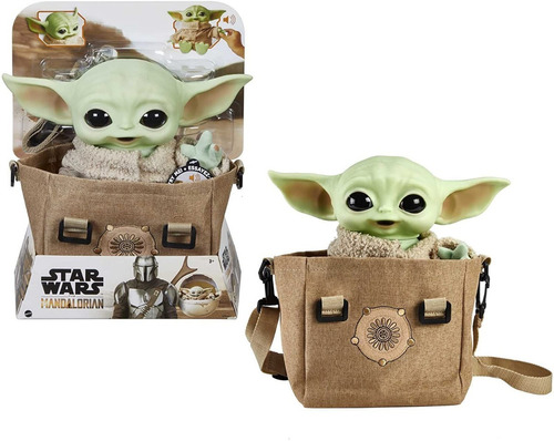 Muñeco Baby Yoda Star Wars The Mandalorian C/ Bolso Y Sonido