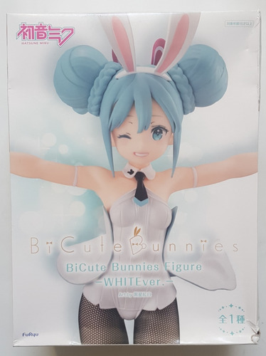 Figura Hatsune Miku Bicute Bunnies Figure White Ver. Nueva!!