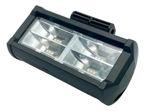 Barra Led 4 Celdas Blanco Contorno Azul Con Luz Alta,baja