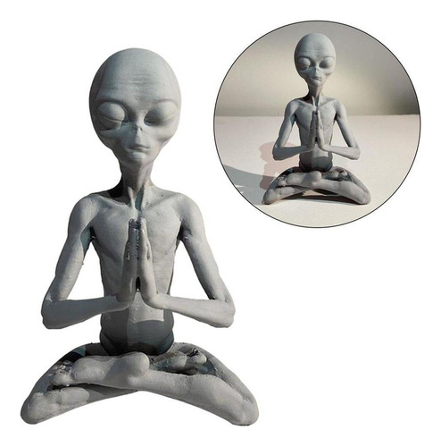 . Figura De Estatua Alienígena Coleccionable De Resina
