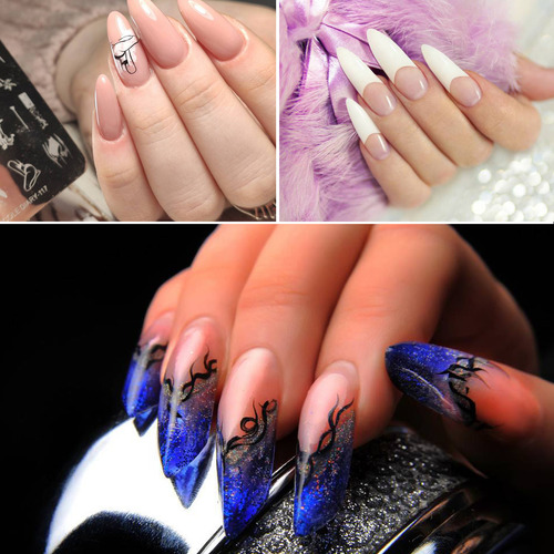 200 Plantillas De Extensiones De Plantillas De Uñas Autoadhe