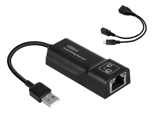 Adaptador Lan Ethernet 10/100mbps On The Go Puertos Usb Otg