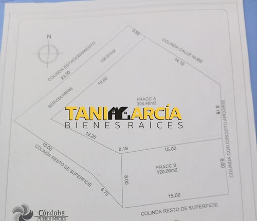 Vendo Terreno De 304 M2 Con Un 15% De Desnivel En Córdoba