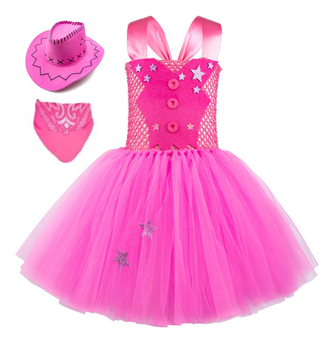 Cosplay Princesa Vestido Tutú Para Niñas De 2-8 Años