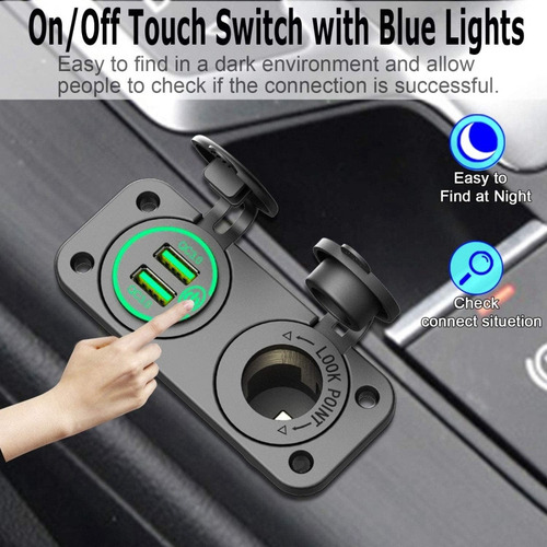 Cargador De Coche Qc 3.0 Con Doble Usb, Enchufe For Encende