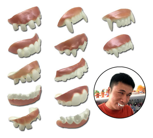 Divertidas Dentaduras Postizas Tipo C Con Dientes De Conejo