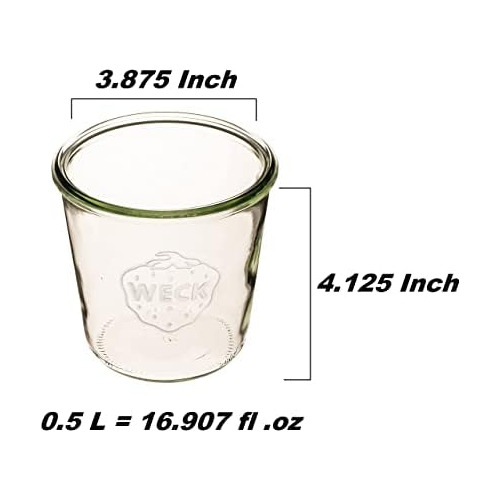 Tarro Weck 742 De 0.5 Litros, Juego De 6