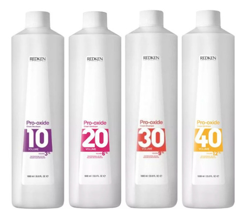 Revelador Redken Pro-oxide En Crema Variedad Vol 1000ml