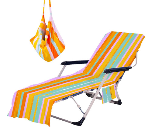 Treeswift Funda Para Silla De Playa Arcoíris Con Bolsillos L