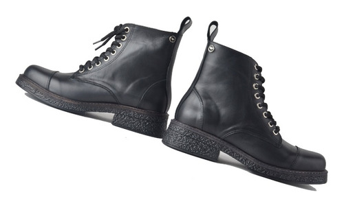 Borcegos Botinetas Cordones De Mujer De Cuero Marba -ferraro