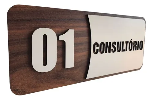comprar 12 Placa Sinalização Consultórios Hospital Farmacia Acrilico