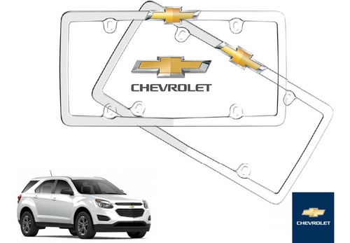 Par Portaplacas Chevrolet Equinox 2015 Original