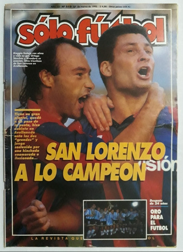 Revista Solo Futbol 510 - San Lorenzo - Argentina Campeon Fs