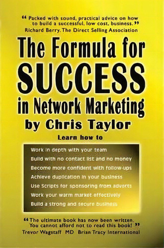 The Formula For Success In Network Marketing, De Chris Taylor. Editorial Filament Publishing, Tapa Blanda En Inglés