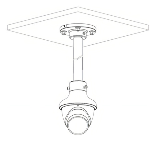 Camara Ip Domo 4mp Ia Wizsense Audio Ir 50mts Smd 4.0 Color Blanco Dahua DH-IPC-HDW3441EM-S-S2
