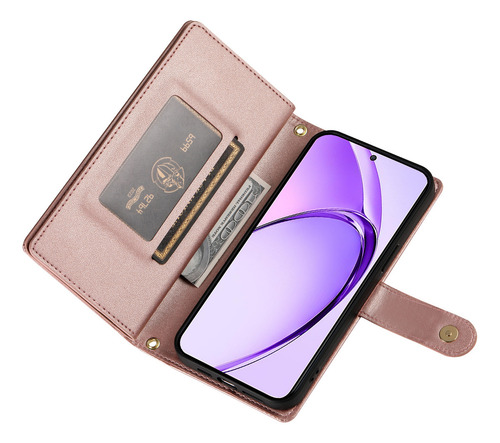 Funda Protectora Tipo Cartera De Piel Sintética For Oppo A3