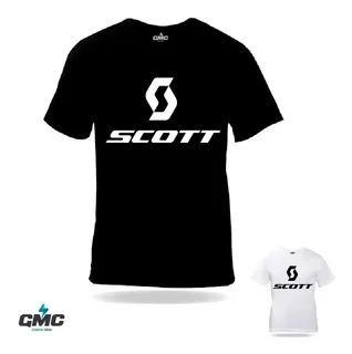 Camiseta Scott Ciclismo Bicicletas 100% Algodón Hombres