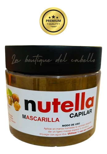 Nutella Capilar Colageno Keratina Mantecas Cacao Reparación 