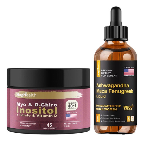 Maghealth Duo Fertilidad Y Bienestar Con Inositol Y Maca