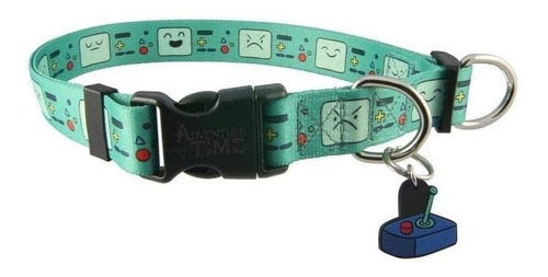 Adventure Time Bmo Se Enfrenta Ajustable Nylon Perro Collar