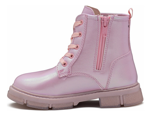 Bota Bambino Para Niña Antiderrapante Corazones Color Rosa