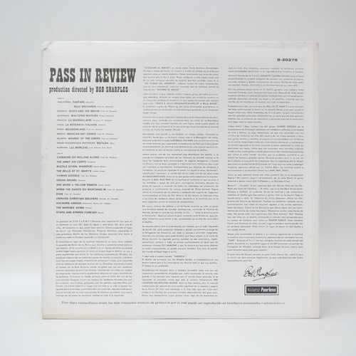 Lp Pass In Review Production Directed By Bob Sharples Dc17