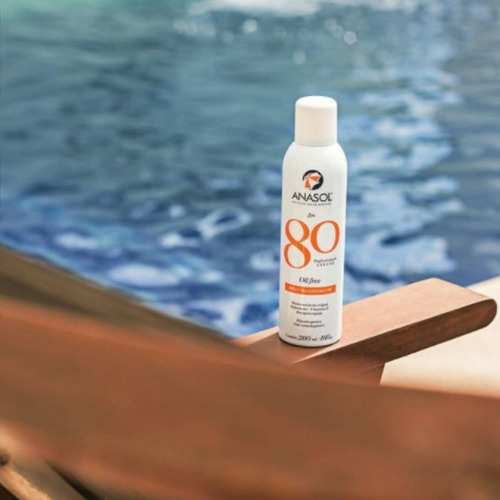 Protetor Solar Spray Transparente Fps 80 Anasol 200ml