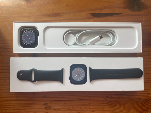 Apple Watch Series 8 (gps + Wifi) 45 Mm Midnight C/ Caja