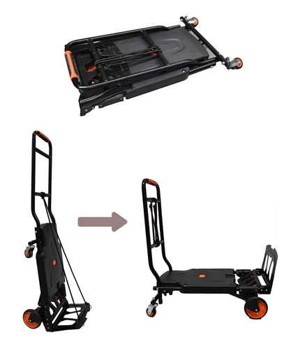 Diablito De Carga Convertible En Carrito Plegable 200kg
