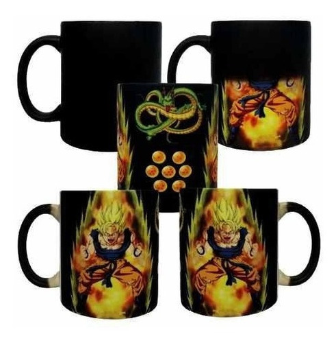 Taza Magica Goku Dragon Ball Recuerdo Para Evento O Fiesta