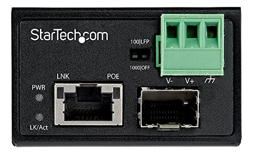Conversor De Medios Ethernet A Fibra Poe+ Startech.com 30w