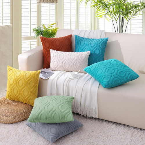 Decoruhome Navidad Decorativo Almohada Fundas 18x18...