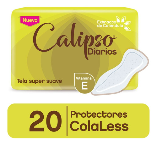 Protectores Diarios Calipso Colaless 20u Pack 12 Unidades 