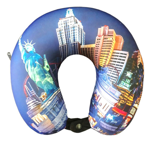 2 Almohadas De Viaje Viscoelasticas Para Cuello Memory Relax