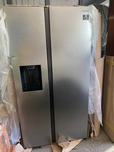 Refrigerador Samsung Side By Side 602 L Gris Ice Maker