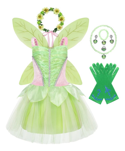 Vestido De Princesa Tinker Bell Para Niña  Fiesta De Hallowe