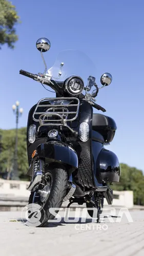 Moto Electrica Sunra Vintage Litio 50km Casco + Linga / G