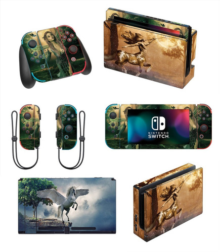 Skin Personalizado Para Switch Mitología (0208)