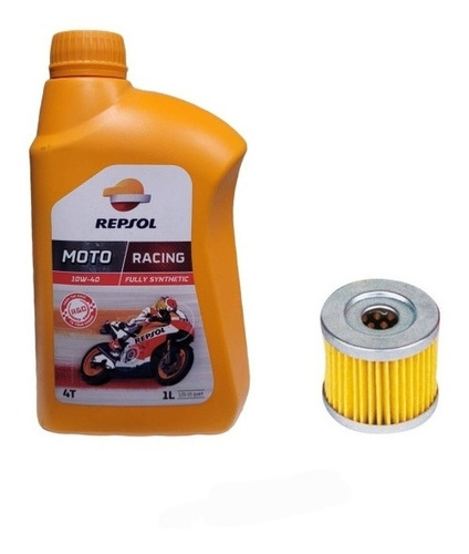 Kit Mantencion Moto Zontes G1 155 / 1l Repsol + Filtro Japón