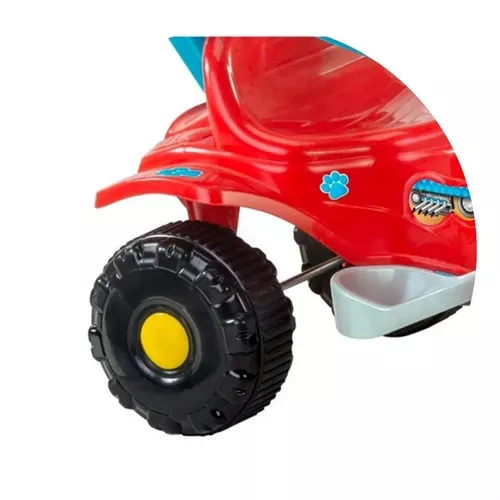 Triciclo Motoca Infantil Menino Com Aro Protetor Azul Overlar