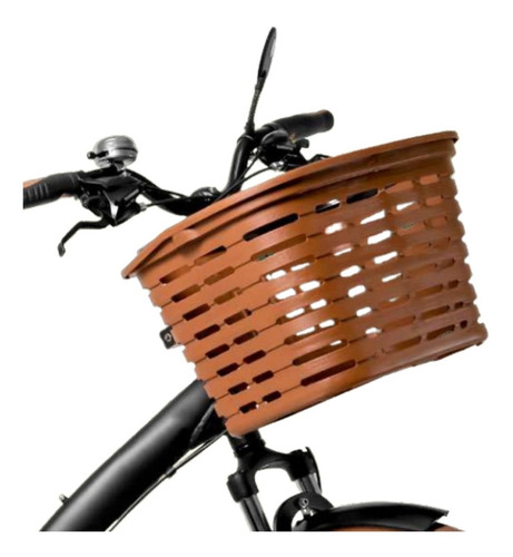 Imagem 2 de 9 de Cesta Cestinha Para Bicicleta Plastica Retro Grande