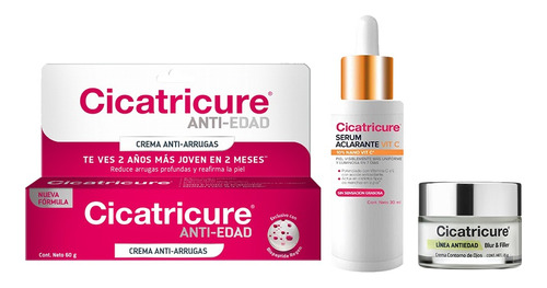 Cicatricure Serum Vitamina C +antiarrugas 60gr+blur & Filler