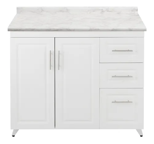 Mueble De Cocina Blanco Con Cubierta Postformada B 100x51cm
